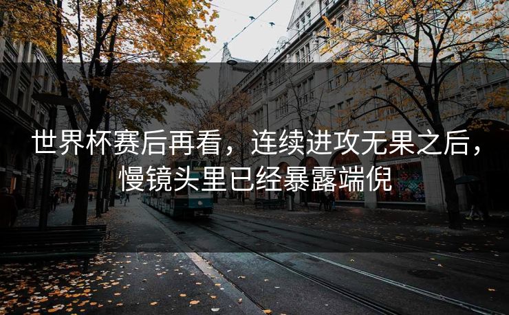 世界杯赛后再看，连续进攻无果之后，慢镜头里已经暴露端倪